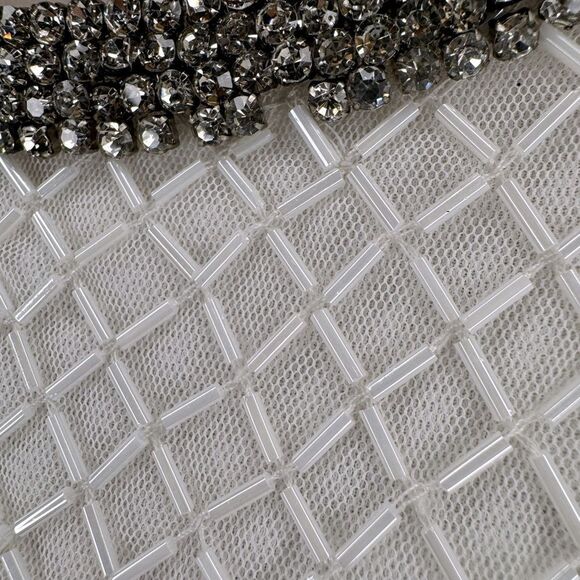 NWT MACDUGGAL fully beaded rhinestone column gown Size 2 - Picture 14 of 14